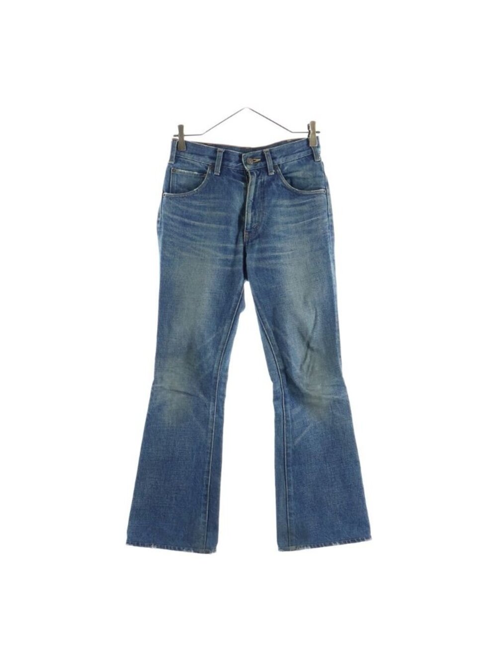 Celine Dylan Flare Denim Pants Indigo Blue Jeans